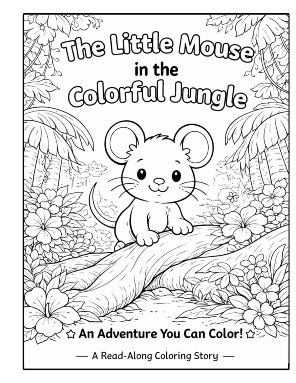 The Little Mouse in the Colorful Jungle: An Adventure You Can Color