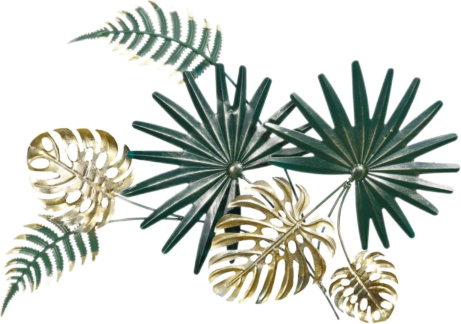 Izzya Metal Tropical Tree Wall Art Decor, Nordic Minimalist