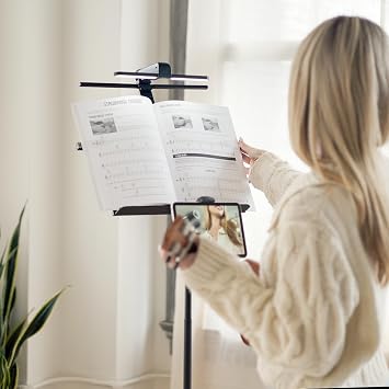 KraftGeek Portable Music Stand with Light
