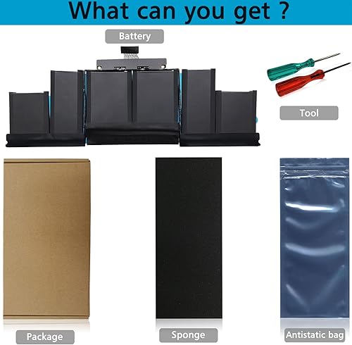 Miniatura 3 de Batería para portátil A1494 compatible con MacBook Pro de 15 pulgadas, Retina A1398, finales de 2013, mediados de 2014, principios de 2015, versión