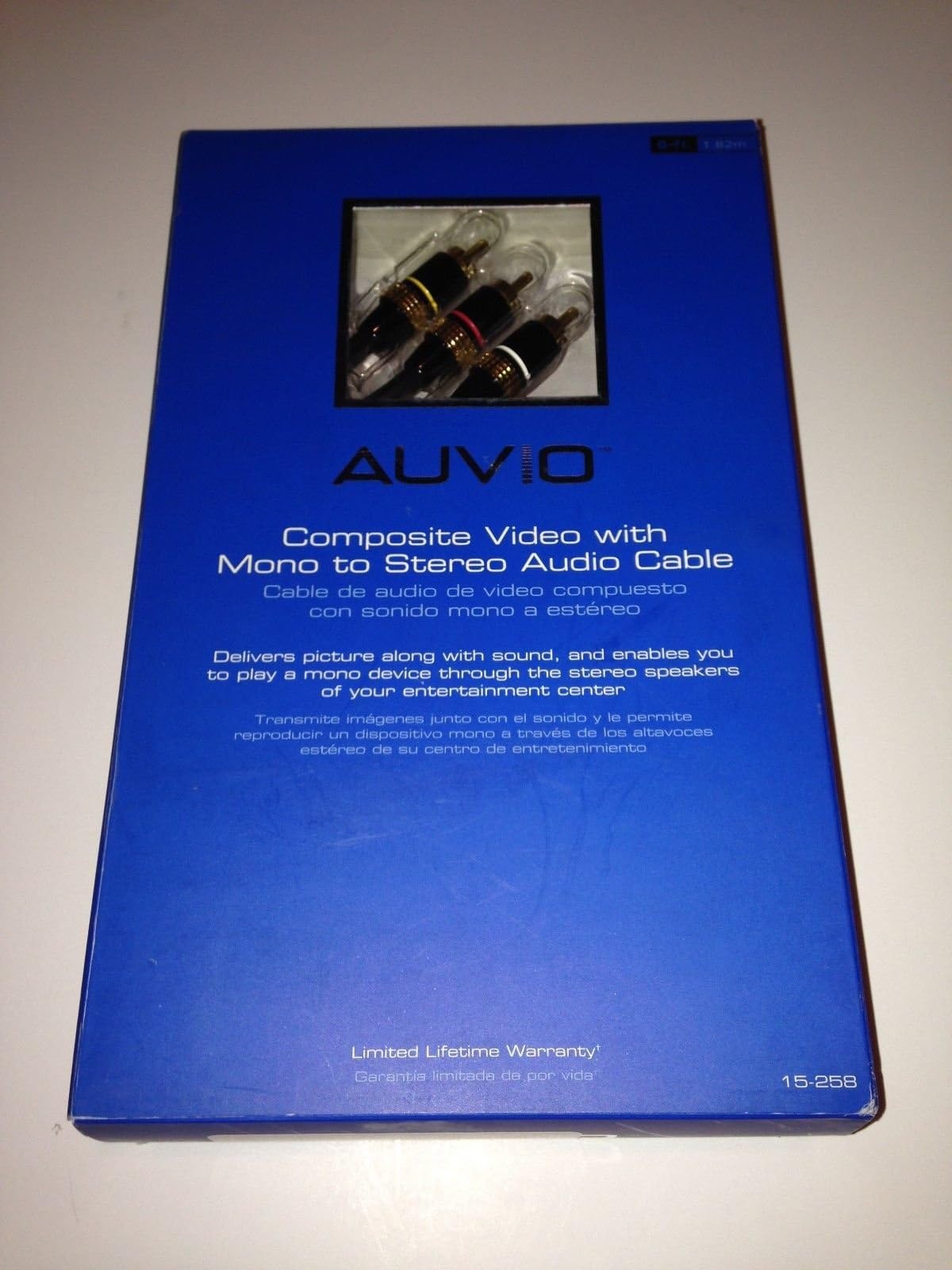 Composite Video with Mono to Stereo Audio Cable 6-ft.