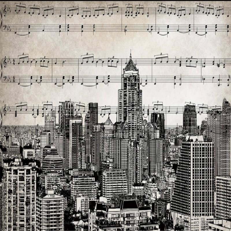 Papier peint intissé New York pour un salon moderne au style loft urbain