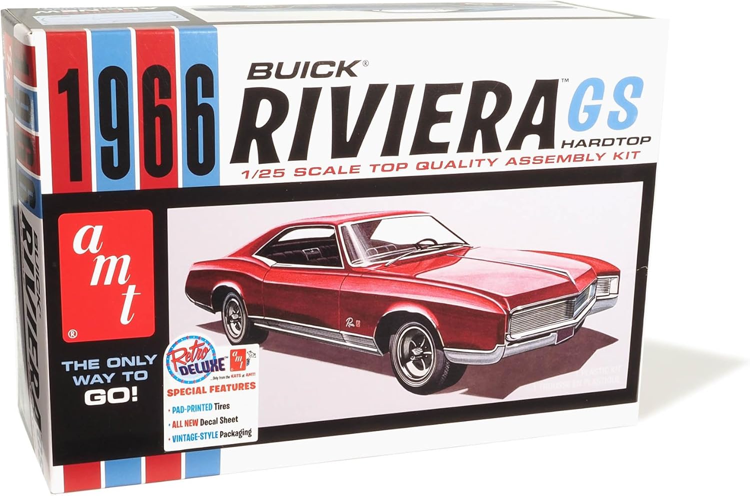 AMT - 1966 Buick Riviera GS Hardtop, 1:25 Scale, Skill Level 2