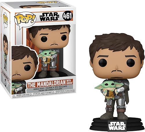 Miniatura 3 de Funko Pop Star Wars: Pop! Mandalorian Collectors Set 3 – Boba Fett, Mando Holding Child, The Child with Cookie, Dark Trooper Battle
