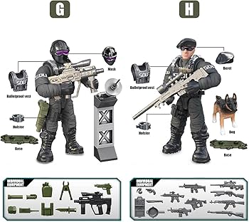 Amazon.com: MEIEST SWAT Model Equipment Assembly Building Block