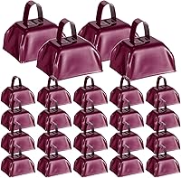 Vista 12 de Yeshone 48 cencerros de metal con asas que hacen ruido fuerte, cencerros de percusión de mano pequeños para eventos de fútbol, bodas, graduaciones