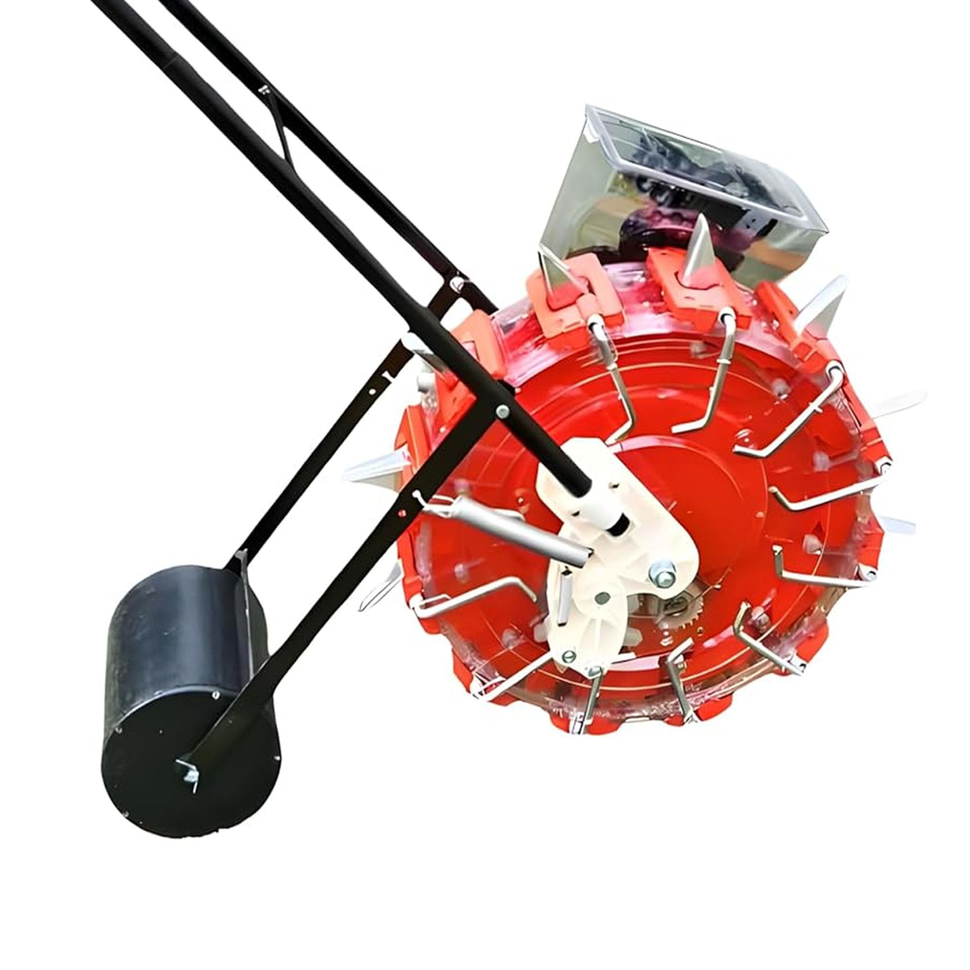 Premium Hand Push Seeder Long Teeth Manual Plant Seeder, Seed Spreader Planter S-12