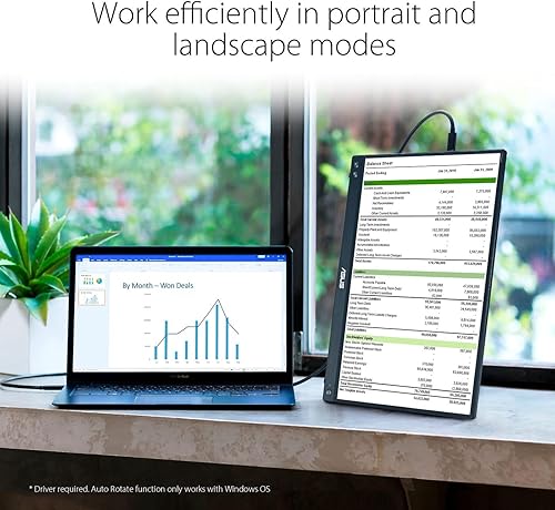 Miniatura 7 de ASUS ZenScreen Monitor portátil de 15.6 pulgadas 1080P (MB16ACV) - Full HD, IPS, cuidado de los ojos, sin parpadeo, filtro de luz azul, soporte,