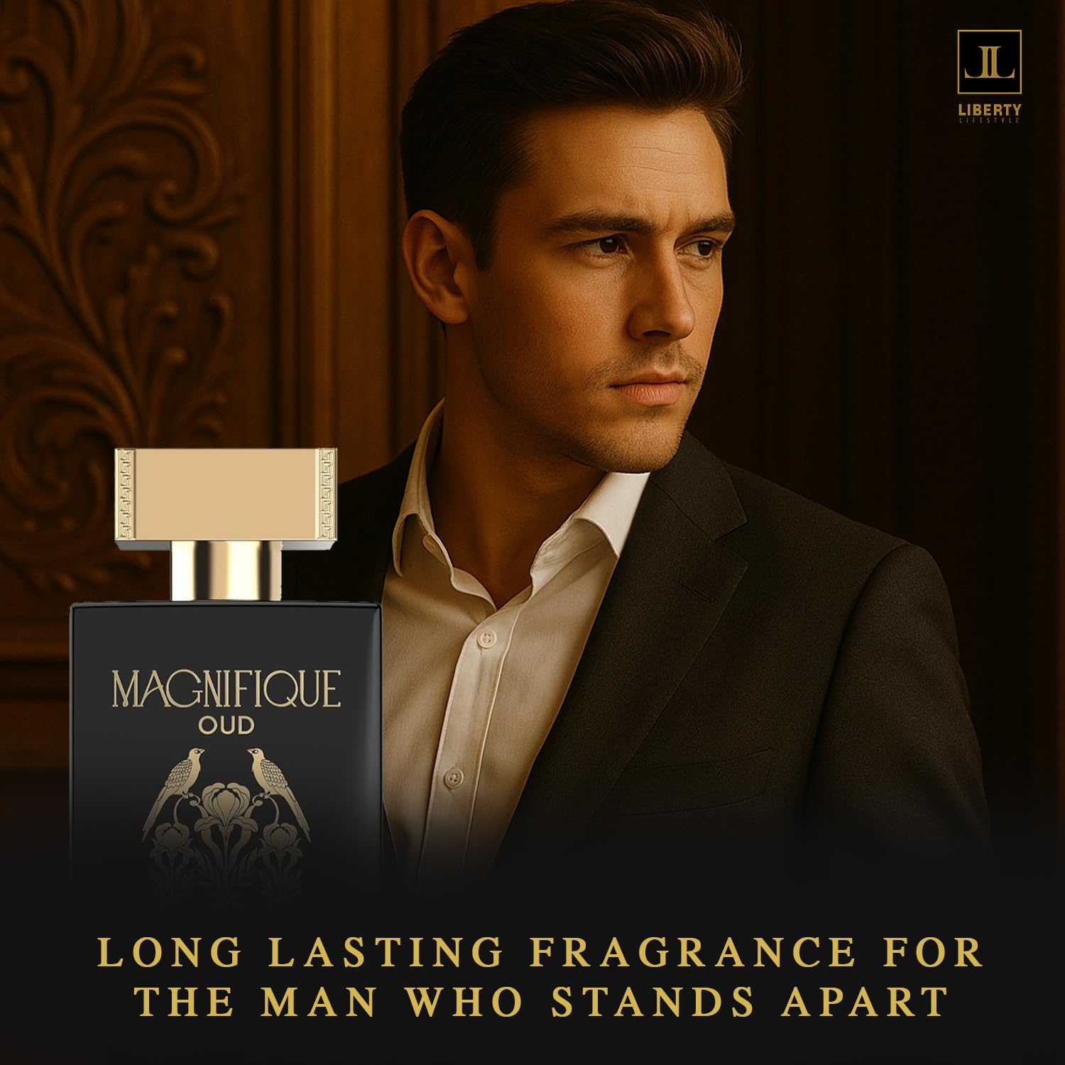 Liberty Oud Eau de Parfum for Men, 3.4 Oz,Magnifique Anniversary Edition, Luxury Oud Perfume, Premium Gift for Men, All-Day Freshness, Perfume for men, perfumes arabes para hombres - Image 7