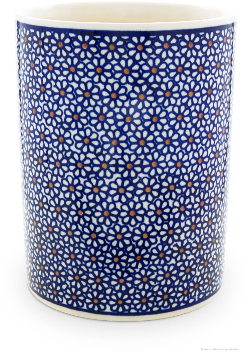 Original Bunzlauer Keramik 1,9 Liter Blumenvase Sophia Ø13,1xH17,6 cm im Dekor 120