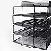 File Rack Office Storage File Stacking Tray Three-Layer Column Data Frame Iron Mesh Rack Letter Trays