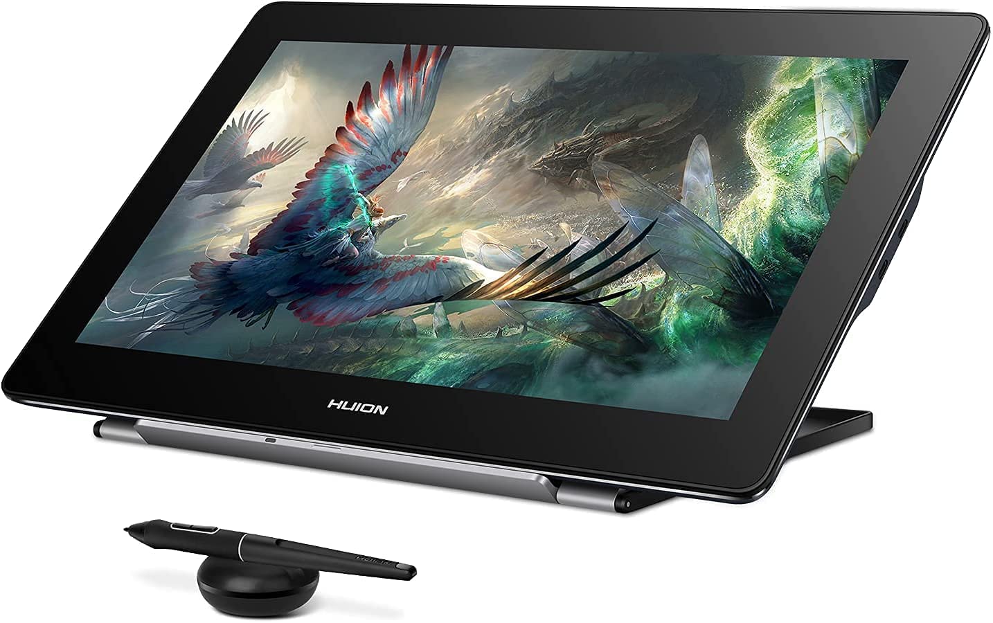 HUION Kamvas Pro 16 Plus 4K UHD Graphics Drawing Tablet with Screen Full Laminated 145% sRGB Art Tablet with Battery-Free Stylus, 15.6-inch Drawing Monitor Work with Linux, Windows PC, Mac, Android HUION Kamvas Pro 16 Plus 4K UHD Graphics Drawing Tablet with Screen Full Laminated 145% sRGB Art Tablet with Battery-Free Stylus, 15.6-inch Drawing Monitor Work with Linux, Windows PC, Mac, Android