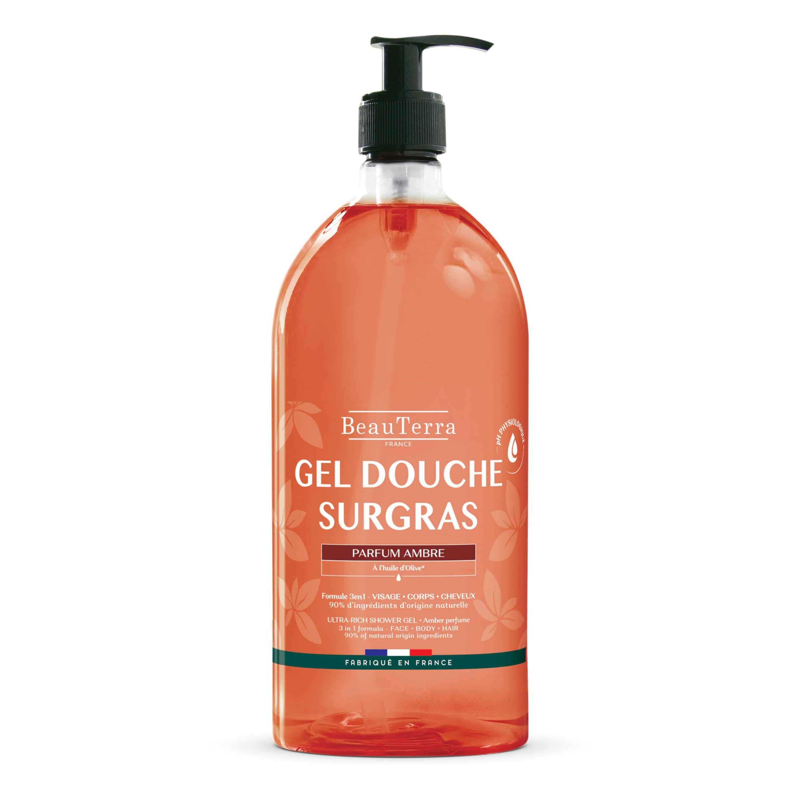 Beau Terra Amber Body & Face Shower Gel 1 Litre