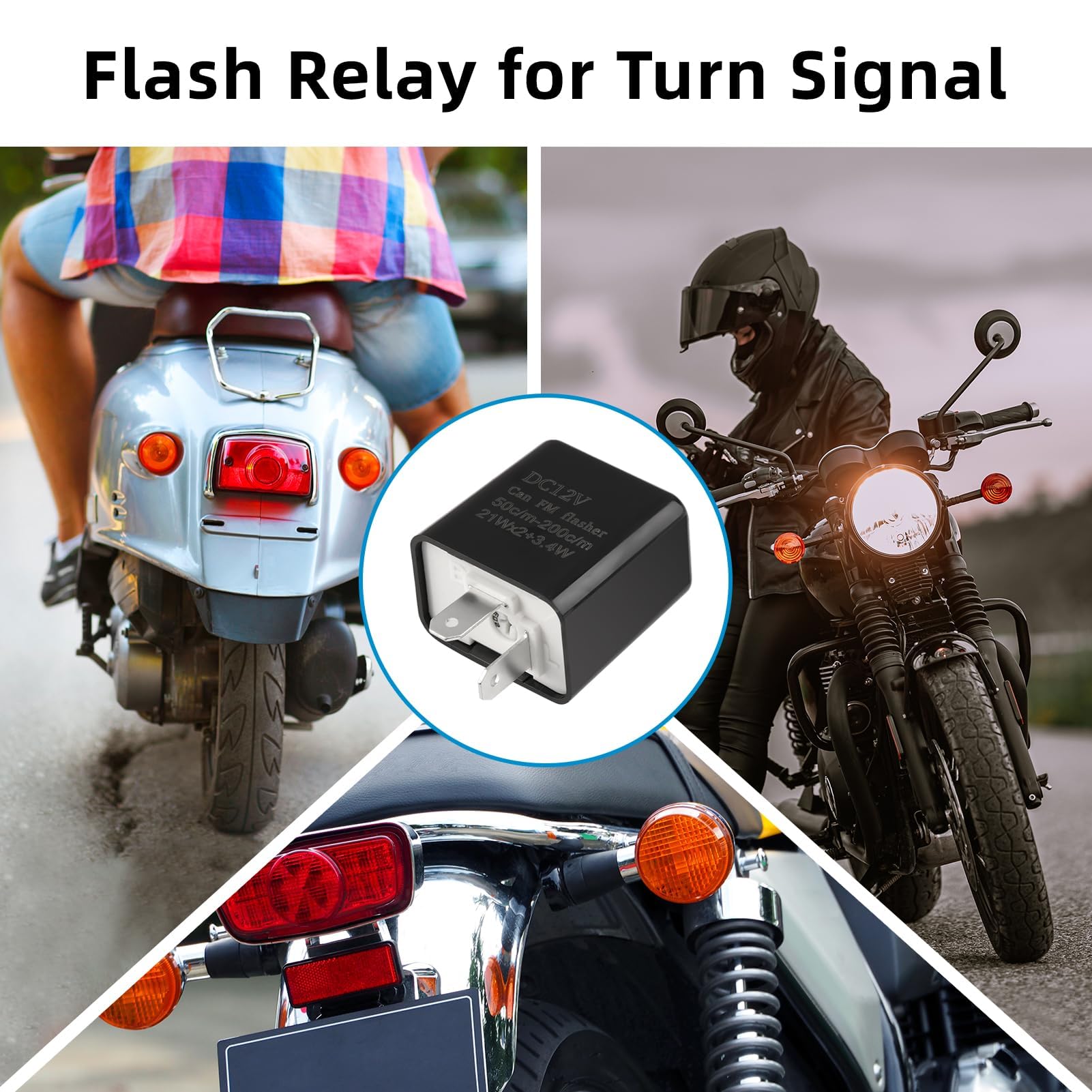 Rele' Istantaneo Del Lampeggiatore 'automobile Di 12v 3 Pin Led Per L'indicatore Della Luce Segnale