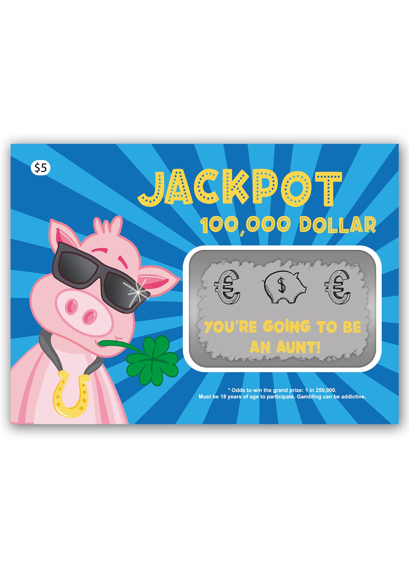 Joli Coon Pregnancy Announcement Scratch Card You're Going to Be an Aunt