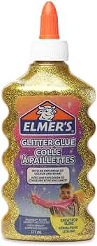 Amazon | ELMER'S エルマーズ グリッターグルー ゴールド 液体のり