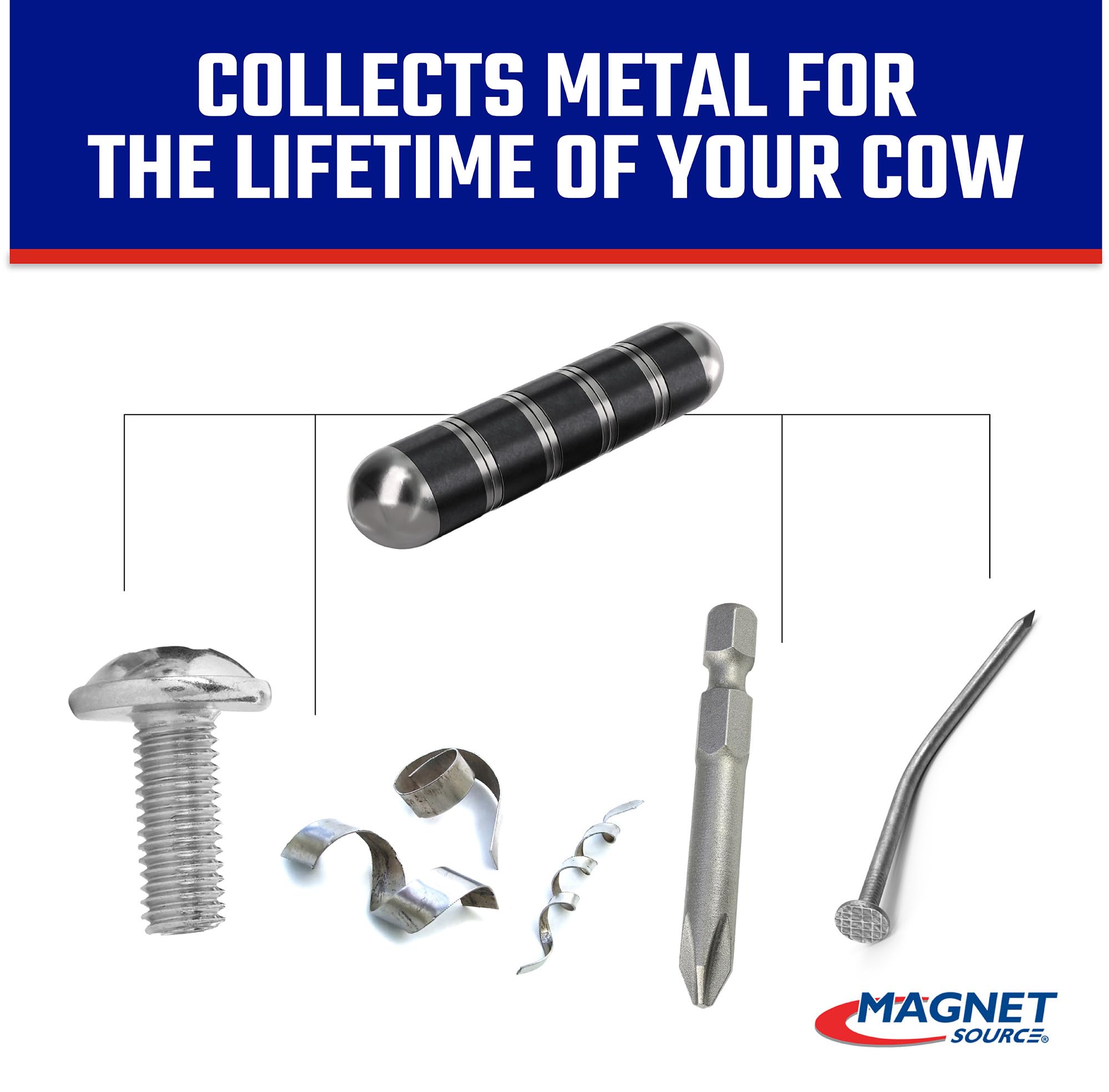 Master Magnetics cow-rum5cx3bx vaca imán, Ultimate Heavy Duty ru-master 5, acero y anillo de ferrita, 0,75 "de diámetro, 3.375" Longitud, Negro y Plata (Pack de 3)