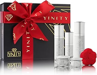 Luxury Anti-Aging Skincare Gift Set – 6-Step Facial Routine + Patented Sonic Face Cleansing Brush | Retinol, Vitamin C, Collagen, Snail Mucin, Active Charcoal | Perfect Premium Gift for Women