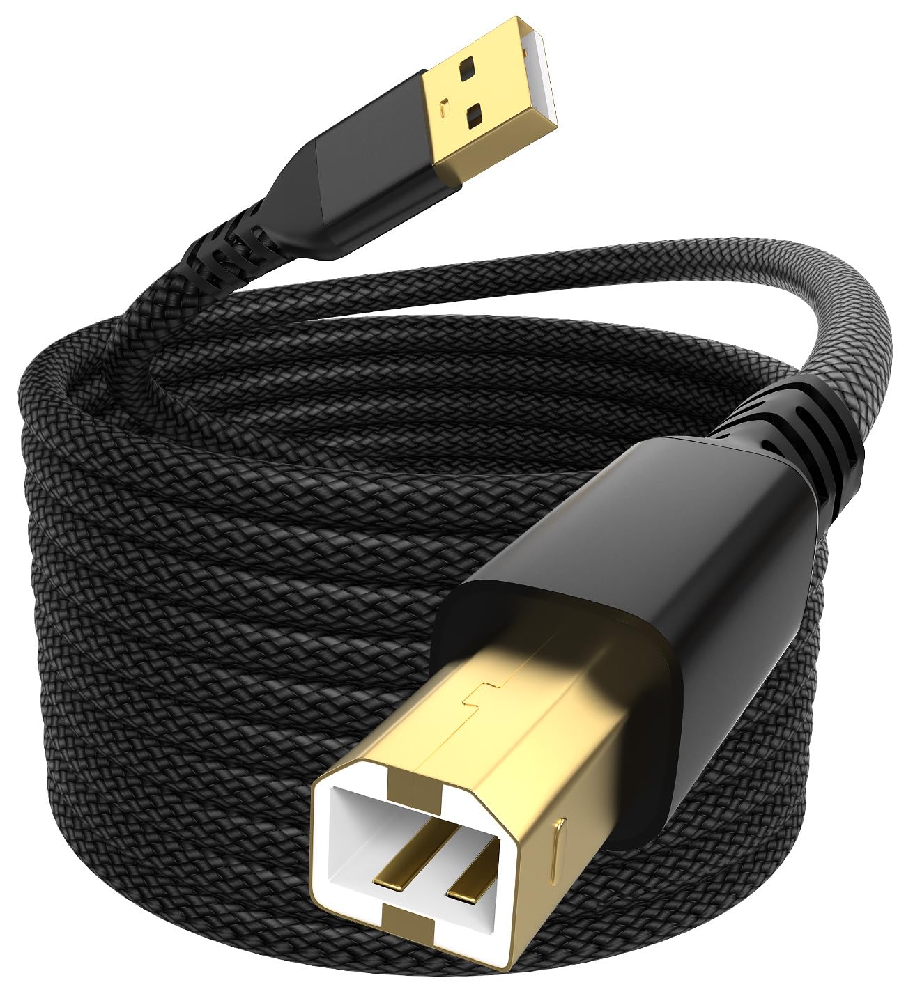 Кабель USB A — USB 2.0 B для принтеров HP, Epson, Canon, Brother, Dell, Lexmark, Xerox, Samsung Oki, а также MIDI-кабель для скане