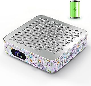 Cordless Nail Dust Collector, 1000PA Professional Dust Collector Nail Tech, Rechargeable Nail Vacuum Dust Collector for Beginner with Reusable Filter, Portable Nail Fan Dust Collector for Home & Salon