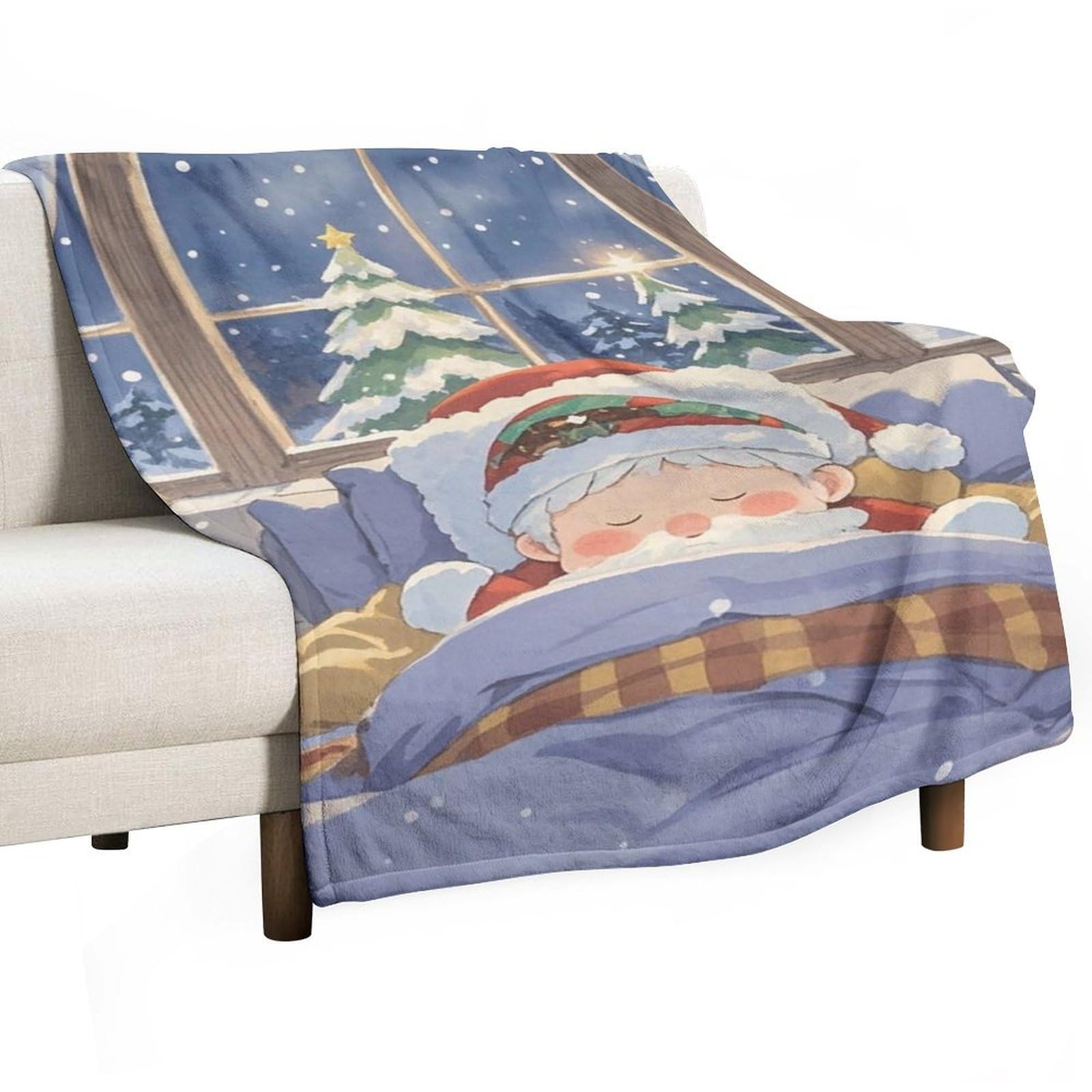 Couverture en flanelle légère et confortable pour lit et divan