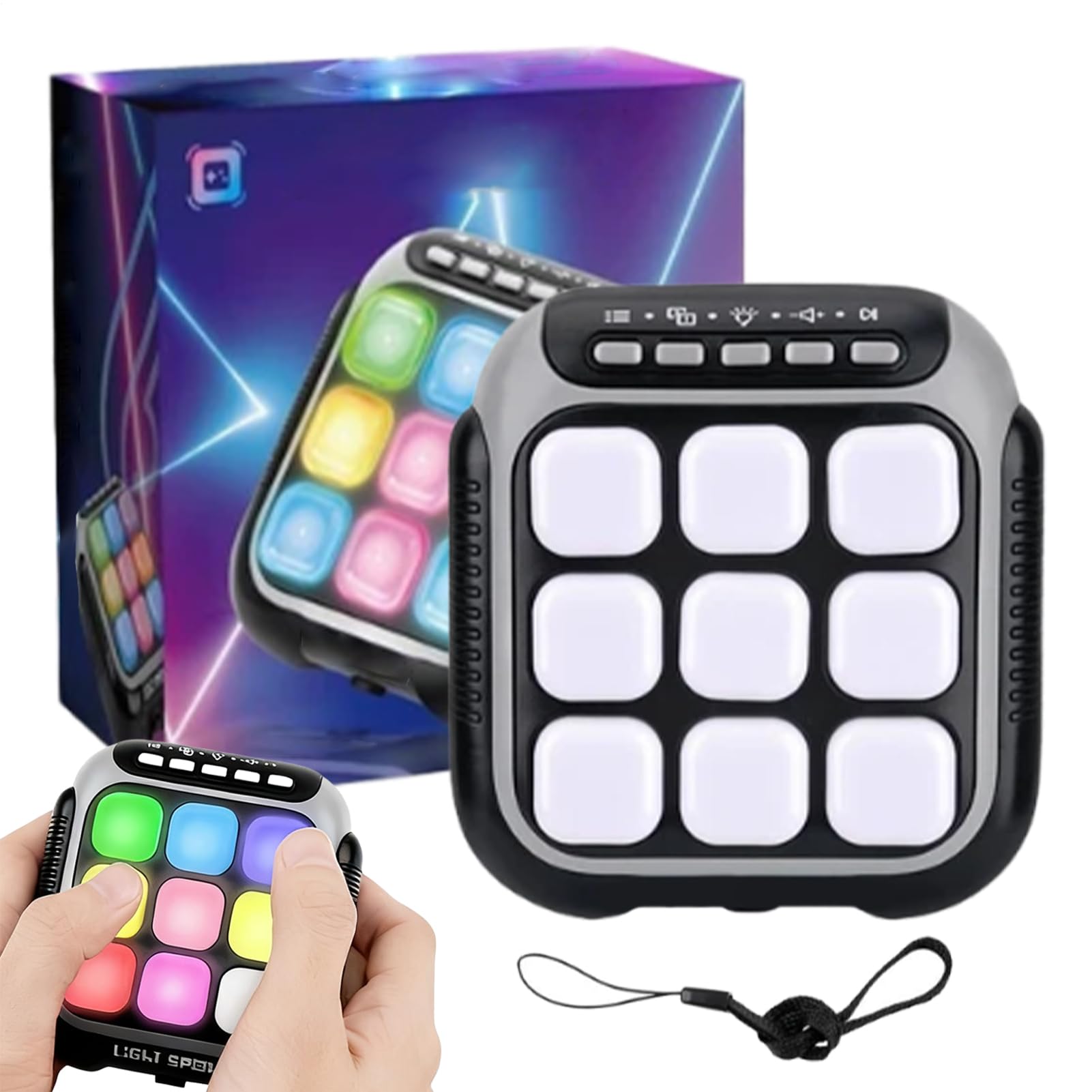 Jeu Sensoriel Fidget Électrique 1.89 Pouces Jouet d'Apprentissage Interactif pour Enfant
