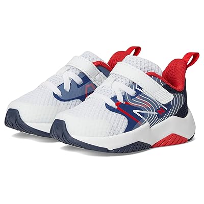 New Balance Kids Rave Run v2 Bungee Lace with Top Strap (Infant/Toddler) Kids Shoes Team Royal/White/True Red