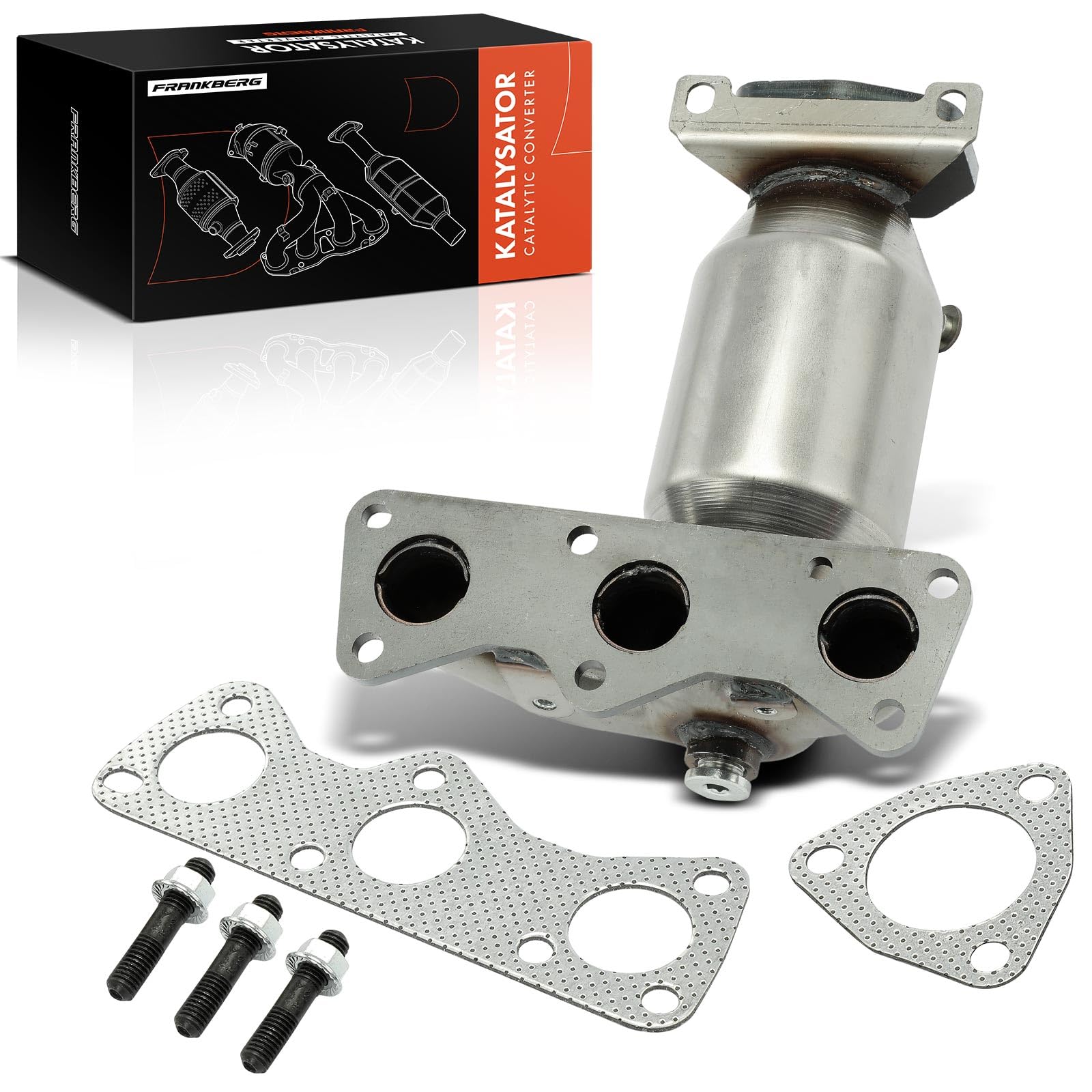 Frankberg Katalysator Benzin Kompatibel mit Fabia I 6Y2 6Y3 6Y5 1.2 2001-2005 Polo 9A 9N 1.2 2002-2007 Motorcode: AWY Replace# 03D253052X