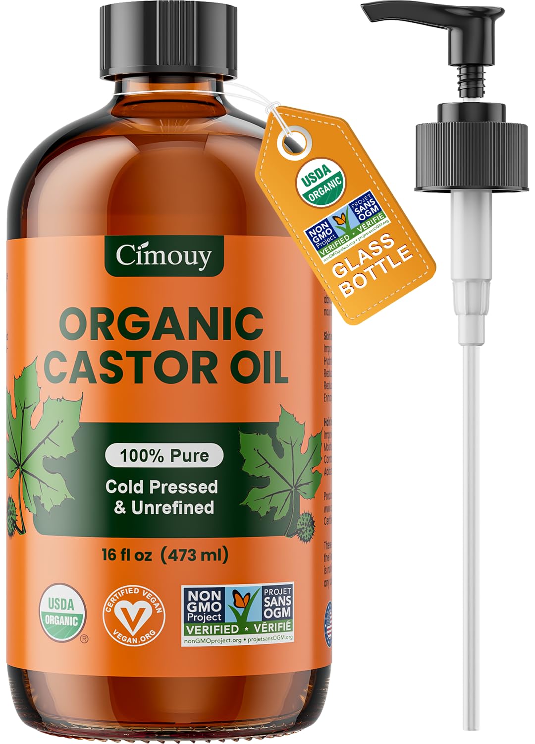 Cimouy USDA Organic Castor Oil