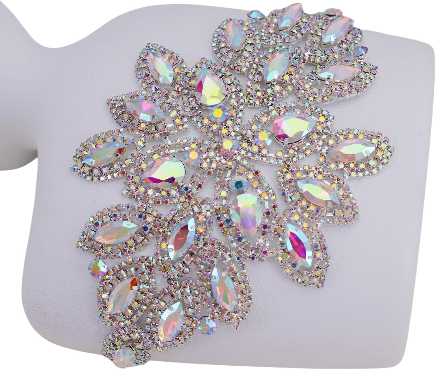 Pure Handmade Bling Rhinestone Applique for Bridal Costume