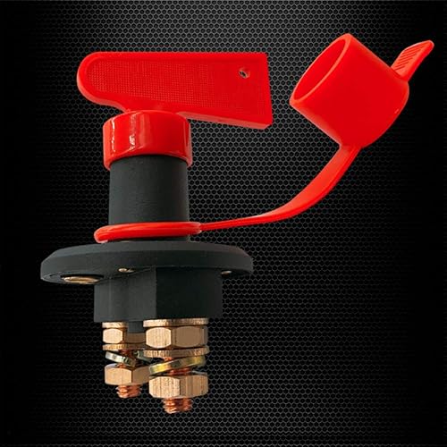 Miniatura 8 de Ampper Kit de interruptor de desconexión de batería, interruptor de batería maestro de apagado de energía para automóviles marinos, barcos,