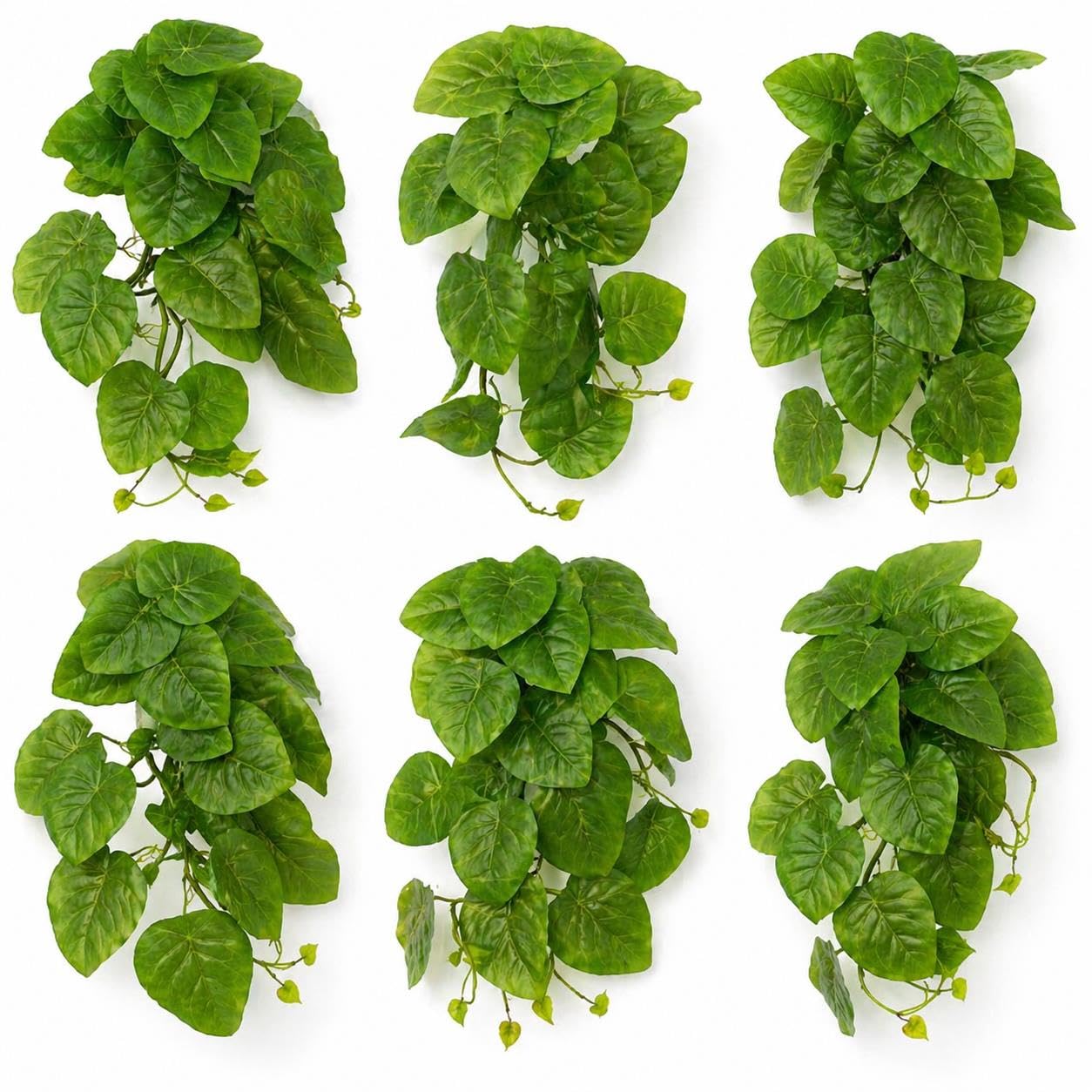 Multipack Leaf Design Artificial Hanging Plants