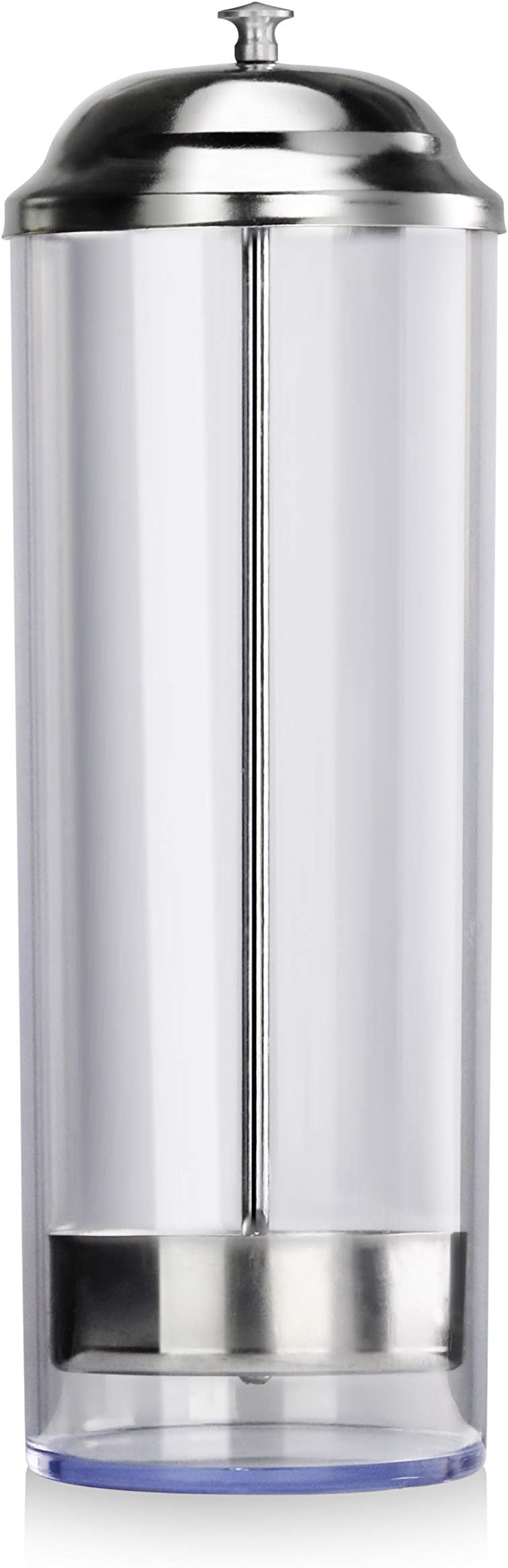 New Star Foodservice 26641 Stainless Steel Straw Dispenser Holder, 3.5 by 10.6-Inch, Clear