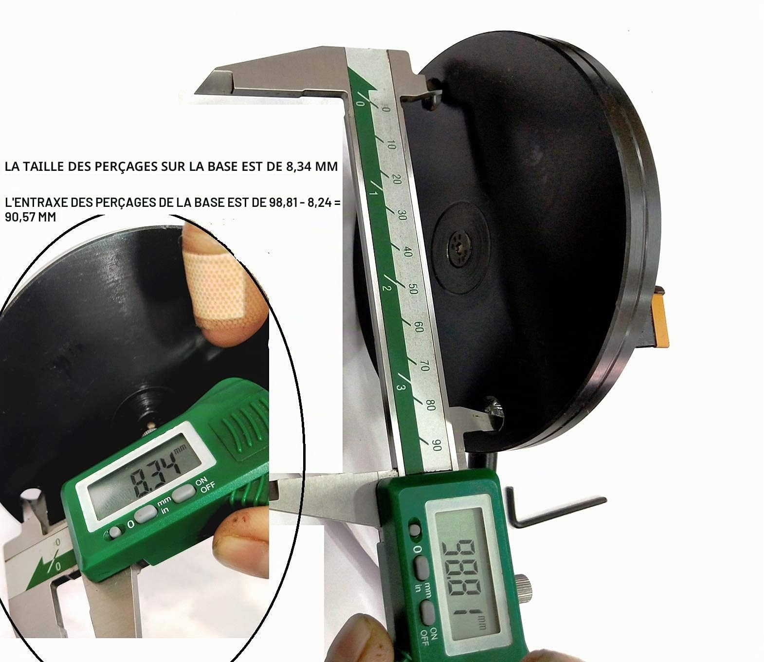 Attache pour tour (machine-outil) - Ronde - Concave et convexe - Pour faire tourner une boule en bois ou en métal - À installer soi-même rapidement - Convient pour tours Myford et outils similaires
