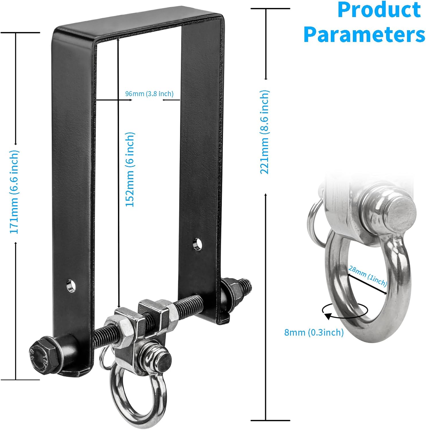 Heavy Duty Swing Hangers, Wooden 180° Swing Set Accessories Hammock Capacity Playground Hammock Chair Rope, Sandbag Porch, Hanging Heavy Punching Bags 4 71XxqdS S1L. AC SL1500