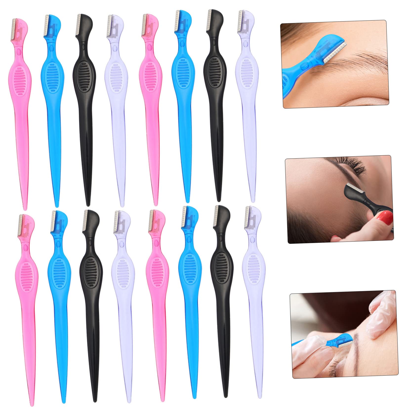 MAGICLULU 48 Stk Augenbrauenschaber Shavemate Mini Augenbrauenblätter Trimmer Für Augenbrauenrasierer Manueller Augenbrauenrasierer Abs Augenbrauen Trimmen Make-up-tools