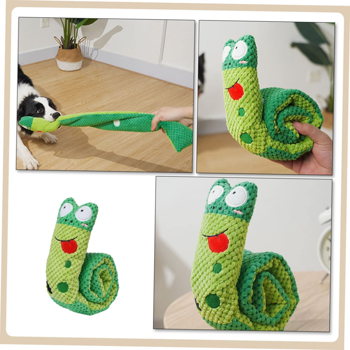 INOOMP 3St Klingendes Hundespielzeug Tiere Spielzeug Puzzle- für Welpen Interactive Dog Toys hundewelpen e Plüschtier Beiß für Welpen Cartoon-Hund