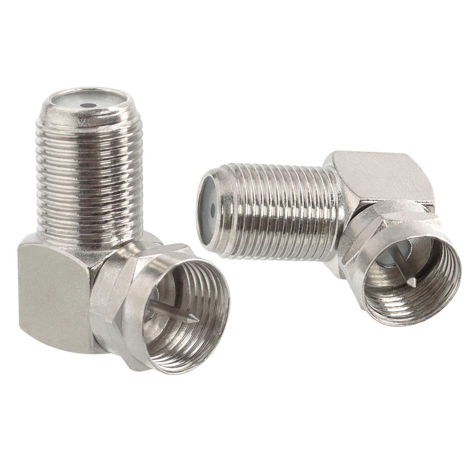 Adattatore 90 ° RG6 Pasow ad angolo retto coassiale con connettore femmina a maschio 10pcs
