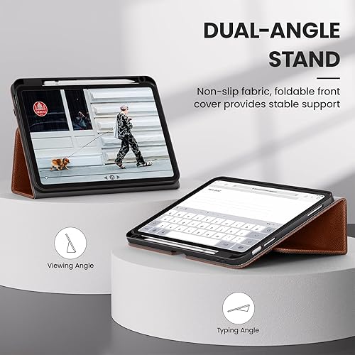 Miniatura 9 de DTTO Funda para iPad de 10.9 pulgadas 2022, funda clásica de cuero prémium para iPad de 10 generación 2022, funda para iPad de 10 generación con