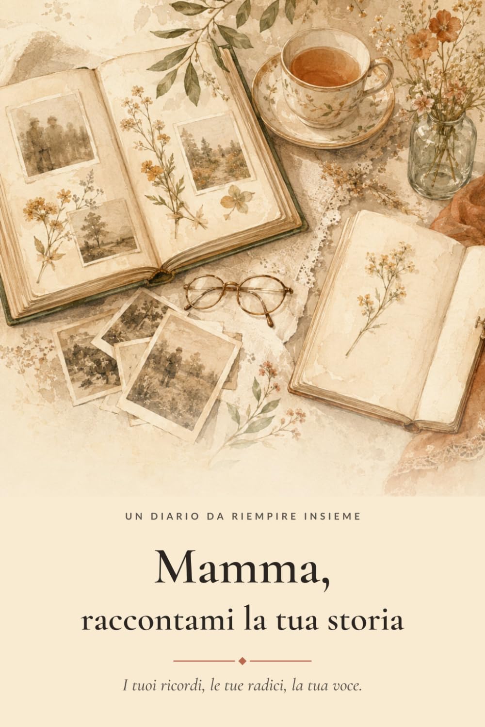 Mamma, raccontami la tua storia: Il diario guidato da regalare e riempire insieme per custodire i suoi ricordi, le sue radici e le lezioni di una vita ... spazio per le foto e le ricette di famiglia