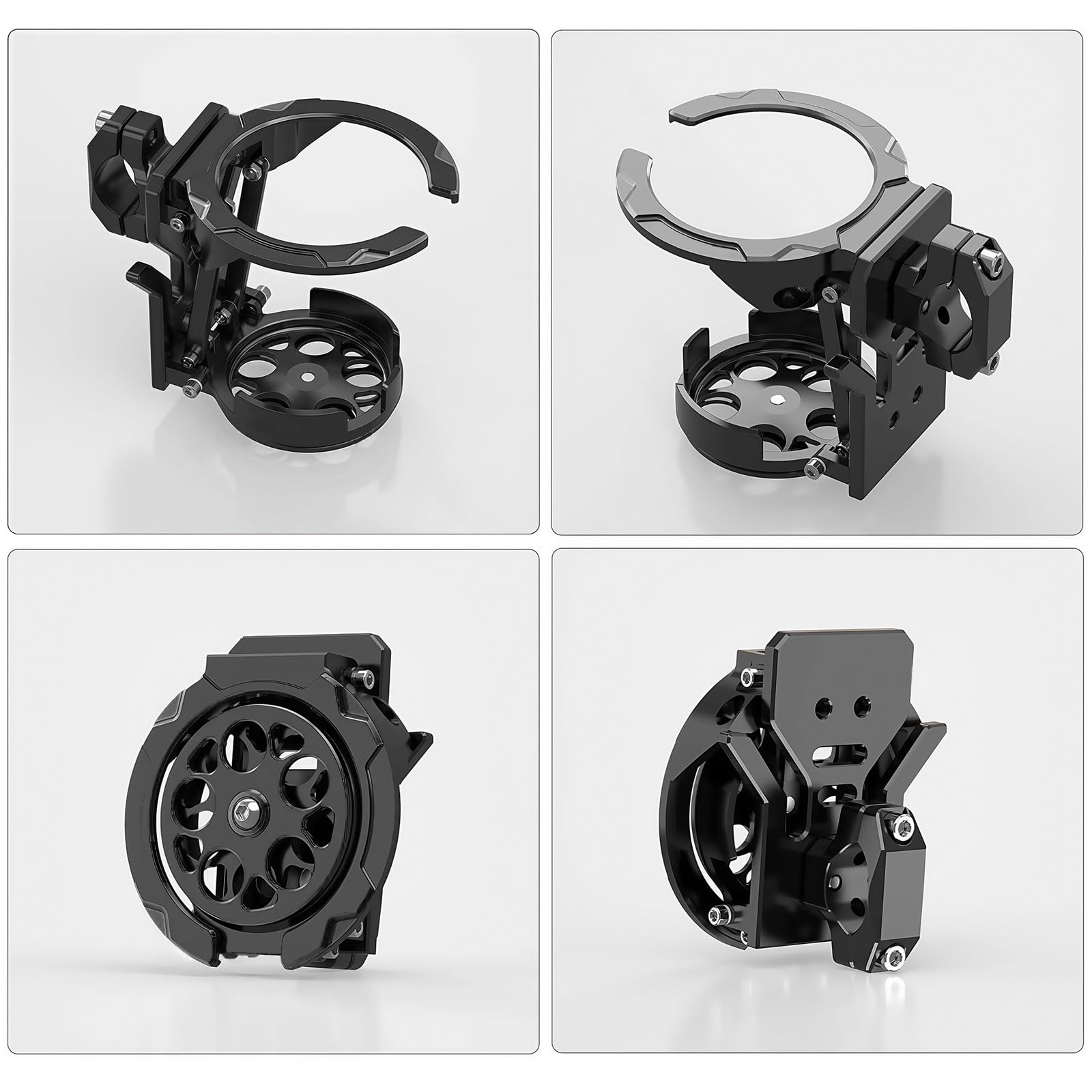 Soporte giratorio resistente al viento para bicicleta, soporte de aluminio para botella de agua, actualizaciones para bicicletas eléctricas de carretera, montaña, motocicletas fuertes, fácil de