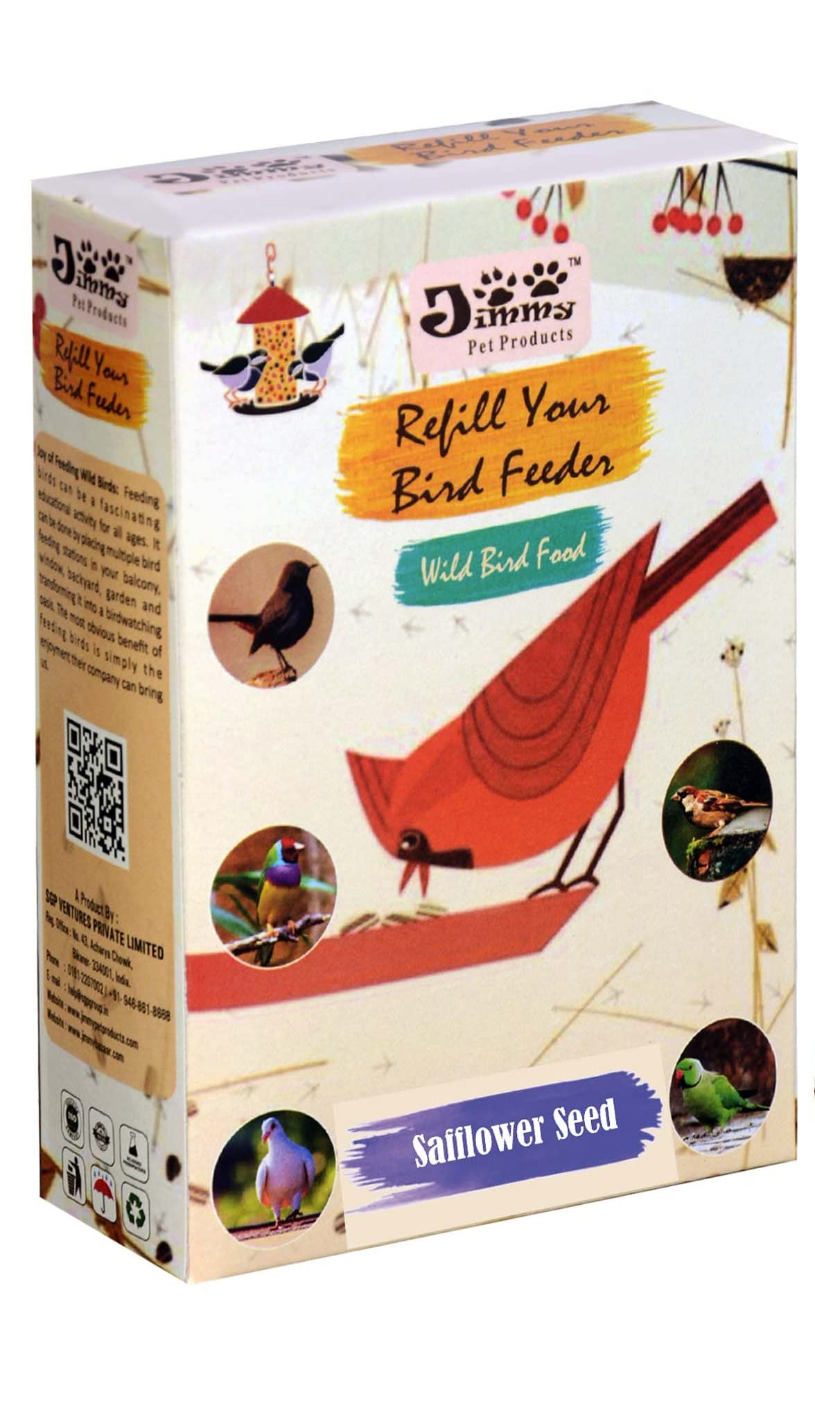 JiMMy Pet Products Safflower Seeds Bird Food 800 Grams (B01N4GZB86) Amazon Price History, Amazon Price Tracker