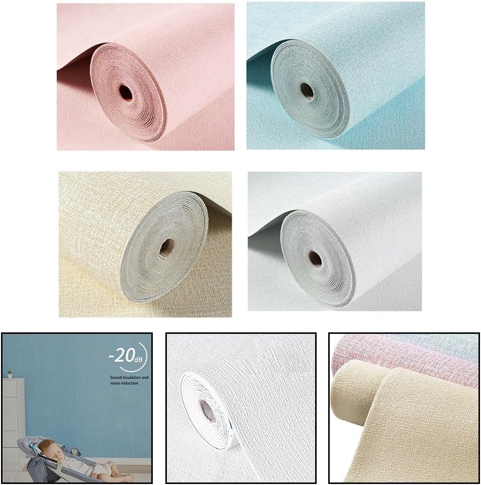 TreasureCave Moisture-Proof Wall-Stickers Self-Adhesive Paper for Cabinets, Noise-Proof Thermal Insulation Wallpaper -Protective Kitchen Paper(White)