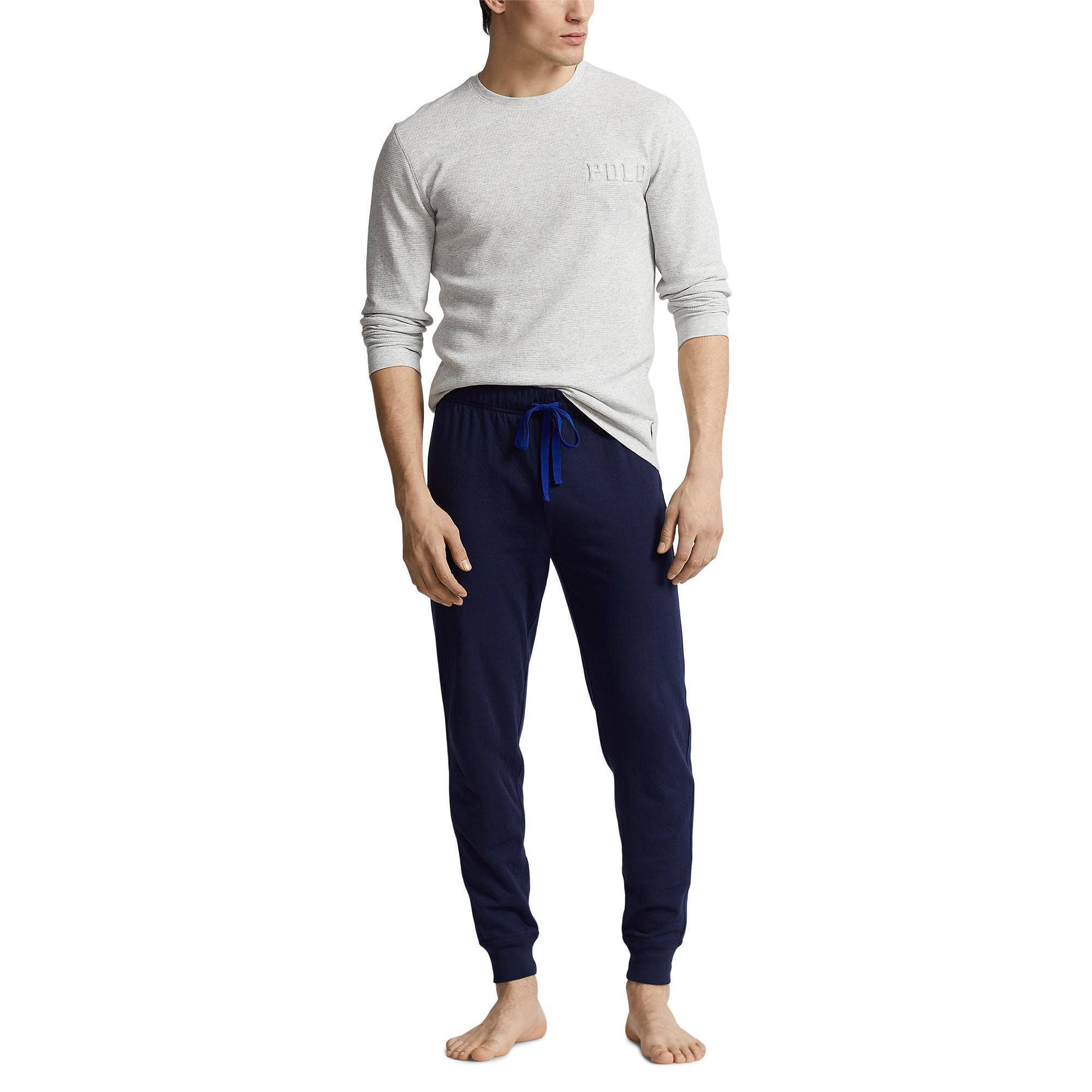 Men's Embossed Waffle Long Sleeve Crew