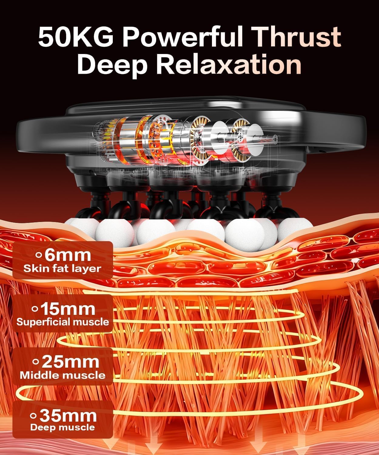 20-Head Massage Gun Set, Deep Tissue Percussion Massager with 3 Modes & 30 Intensities, Quiet Muscle Massage Gun, Up to 3 Hours Battery Life for Back, Shoulders, Legs, Foot, Body Muscle Pain Relief