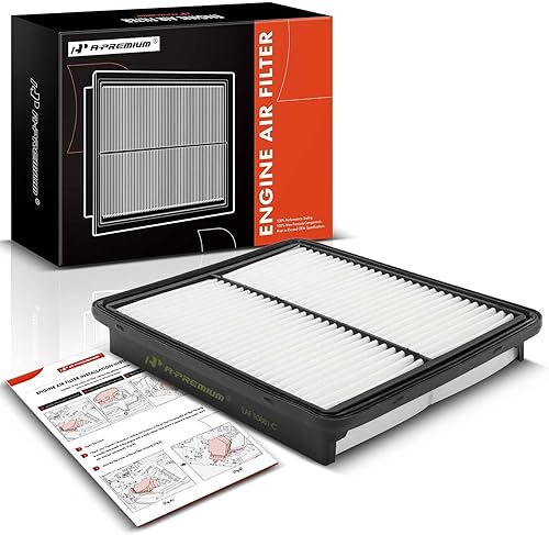 A-Premium Filtro de aire de motor compatible con Hyundai y Kia - Santa Fe 2010-2012, Sonata 2011-2014, Optima 2013-2015, Sorento 2011-2013, Azera