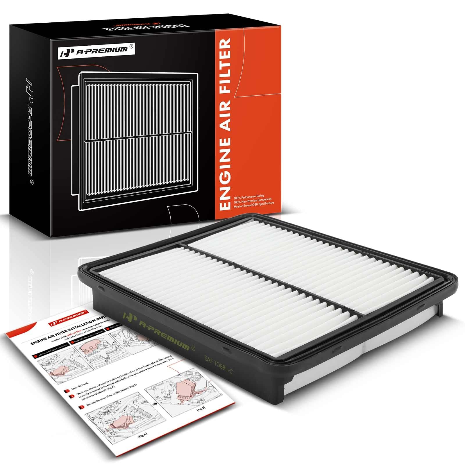 A-Premium Engine Air Filter Replacement for Kia Optima 2013-2015 Cadenza Hyundai Sonata Azera