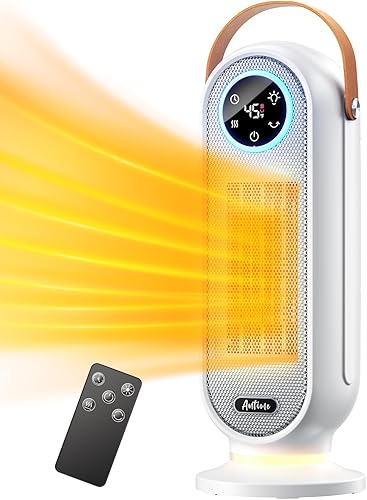 Calentadores de espacio para uso en interiores, calentador eléctrico portátil de 16 pulgadas para oficina, calentador de espacio de calentamiento