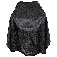 Vista 3 de Capa de Barbero para Hombres, Capa de Corte de Cabello con Broches, Capa de Corte Profesional de Salón, Delantal Grande Impermeable de Peluquería