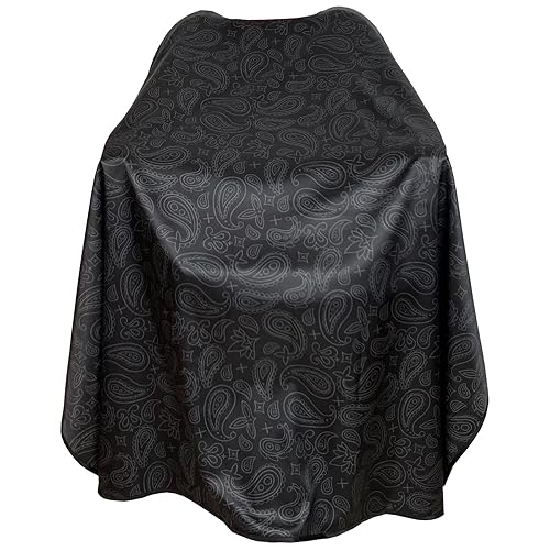 Miniatura 3 de Pelocapa Capa de peluquería para hombre capa de corte de pelo con broches capa de corte profesional de salón delantal grande impermeable para